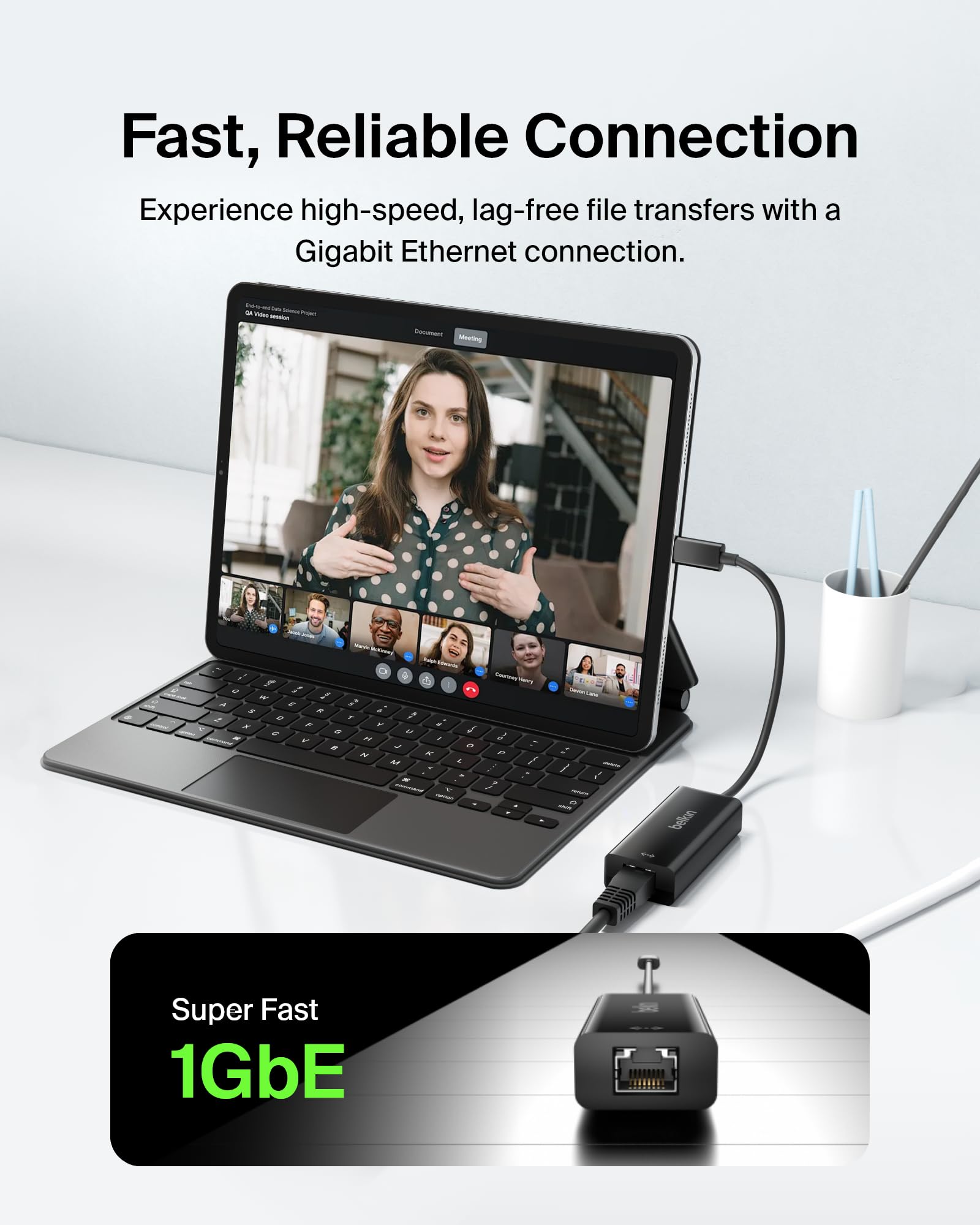belkin-adaptateur-usb-c-vers-ethernet-gigabit-femelle-noir image 3