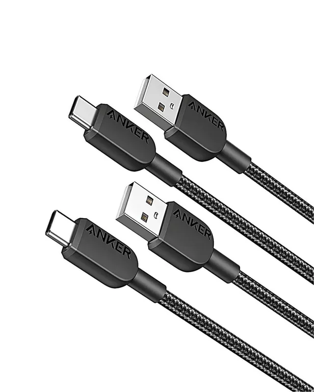 anker-310-lot-de-2-c-bles-usb-a-vers-usb-c-tress-0-9-m-noir image 1