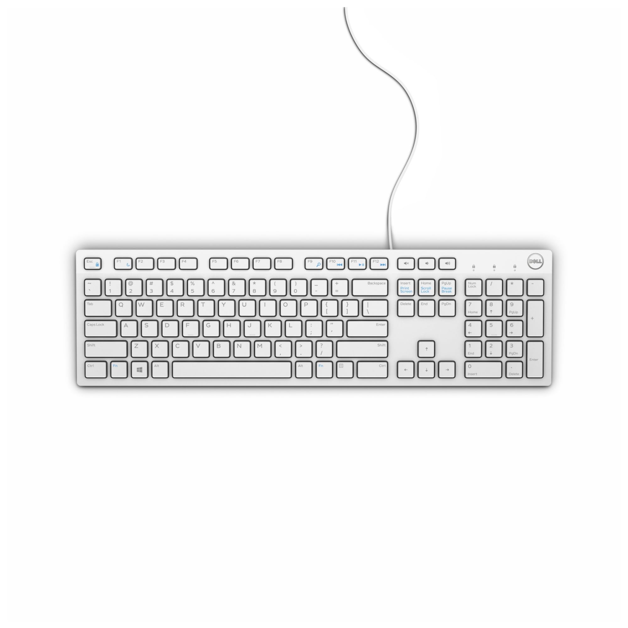 dell-kb216-clavier-multim-dia-filaire-azerty-blanc image 4