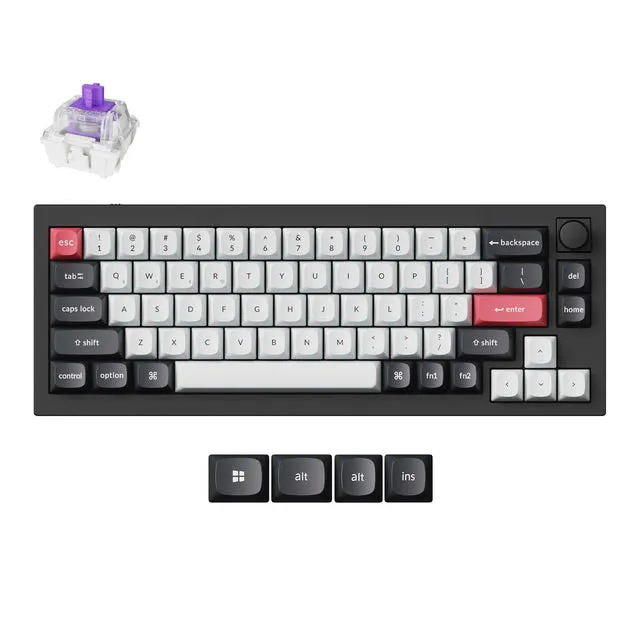keychron-q2-he-clavier-custom-sans-fil-qmk-65-us-ansi image 1