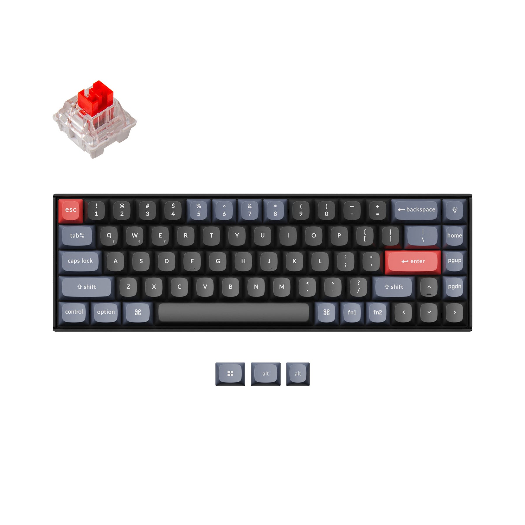 keychron-k6-pro-clavier-m-canique-sans-fil-65-qmk-via-us-ansi image 1