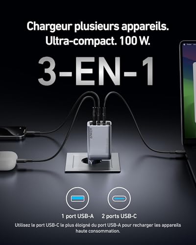anker-prime-chargeur-usb-c-100w-gan-3-ports-pliable-macbook-iphone image 8
