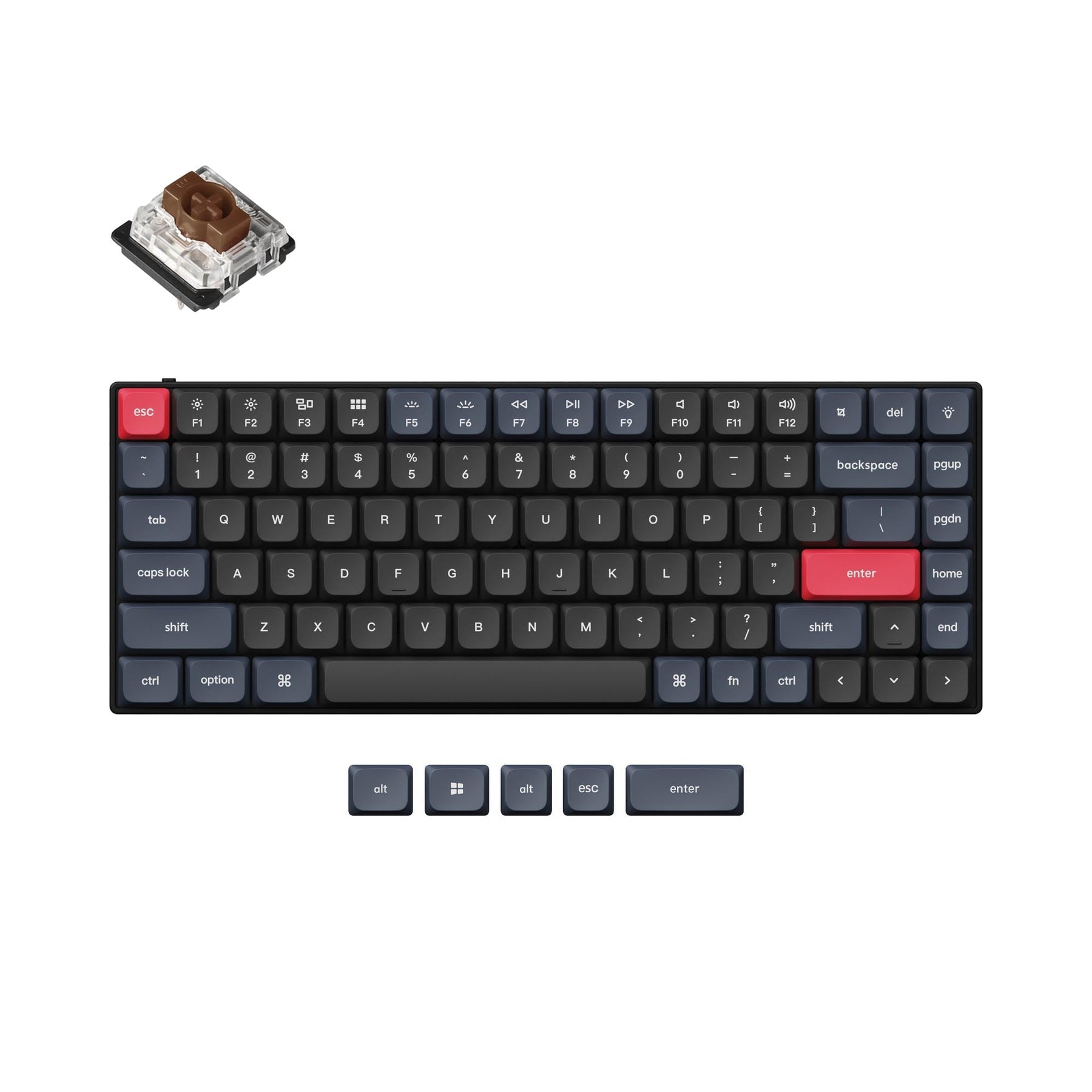 keychron-s1-qmk-clavier-m-canique-personnalis-filaire-low-profile-ansi-us-alumin image 3