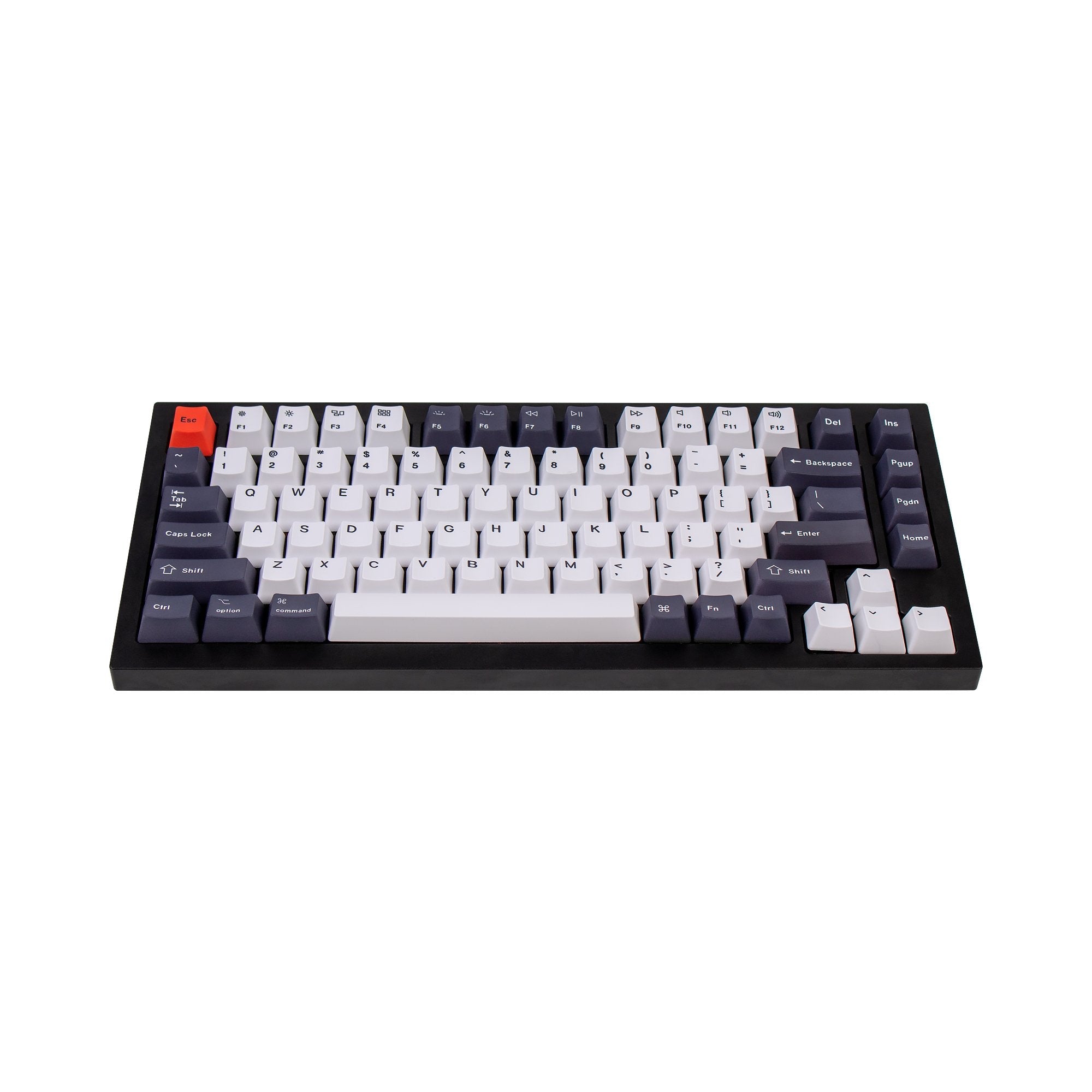 keychron-set-de-keycaps-oem-pbt-dye-sub-noir-bleut-et-blanc image 4
