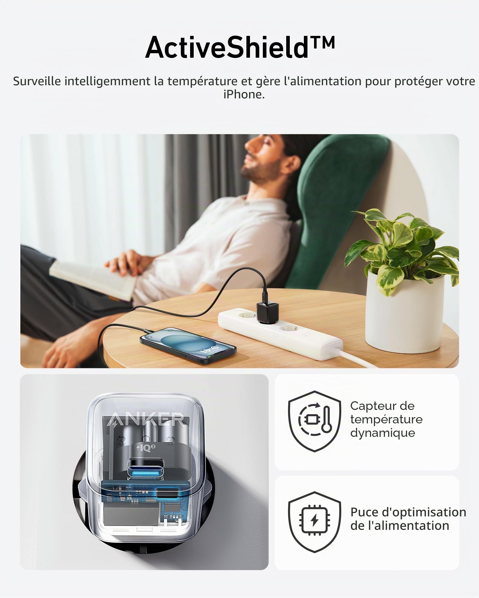 anker-511-nano-pro-chargeur-usb-c-20w-piq-3-0-blanc-pour-iphone-ipad-pixel-c-ble image 5