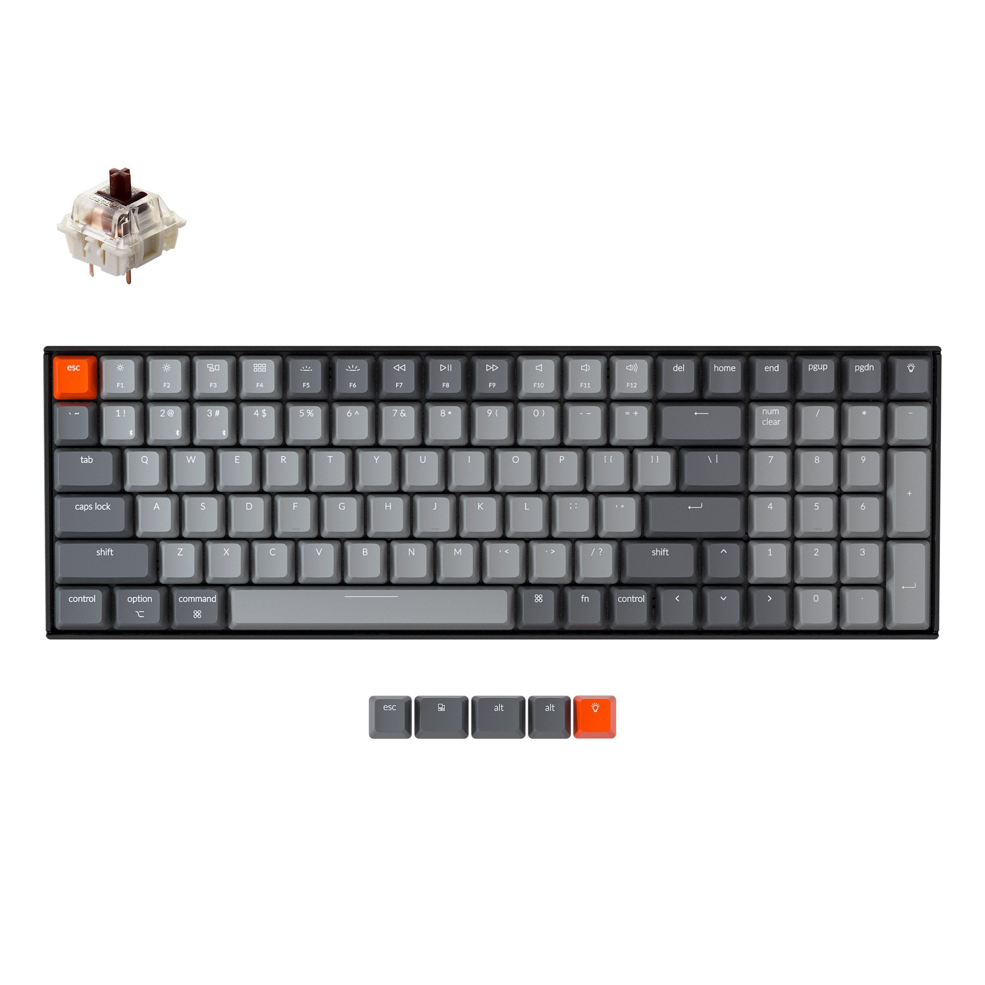keychron-k4-version-2-clavier-m-canique-sans-fil-96-ansi-us image 4