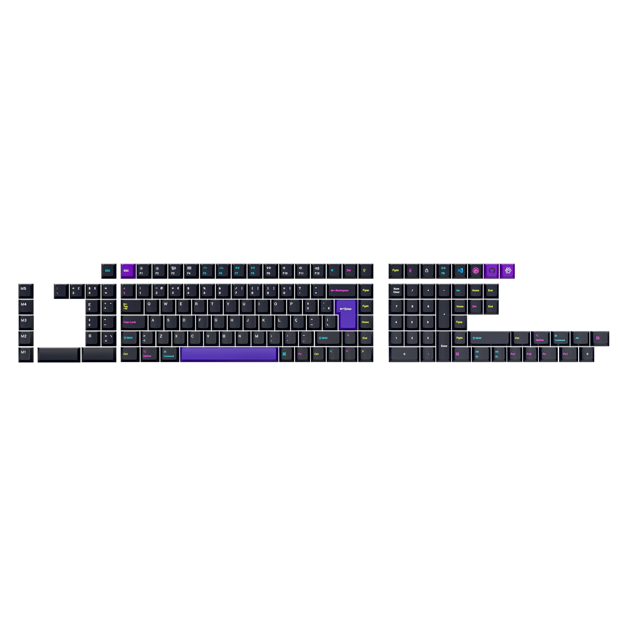 keychron-set-de-touches-iso-cherry-pbt-dye-sub-full-set-developer-version-2 image 8