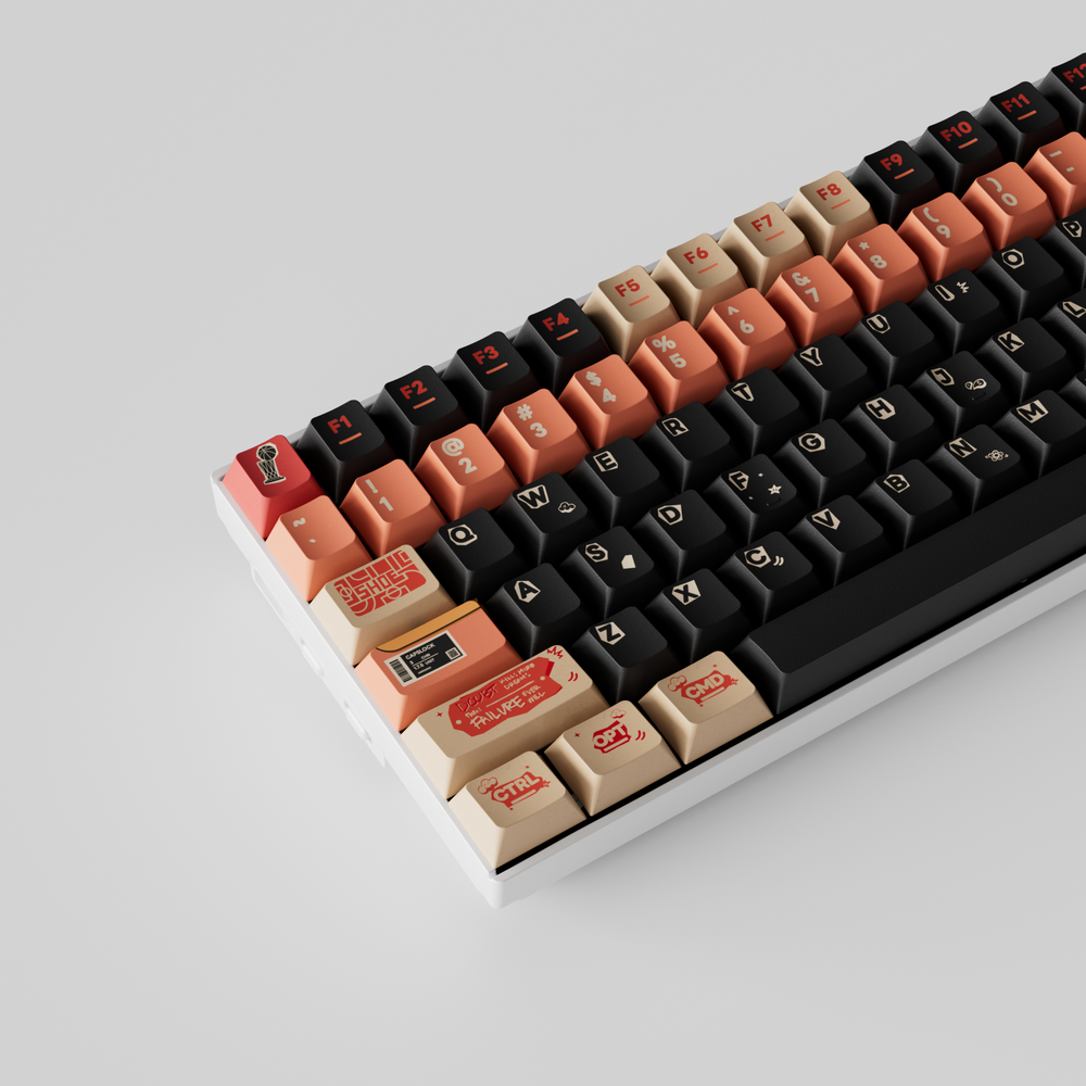 keychron-poster-set-de-keycaps-pbt-140-touches-profil-cherry-dye-sub-ansi image 2