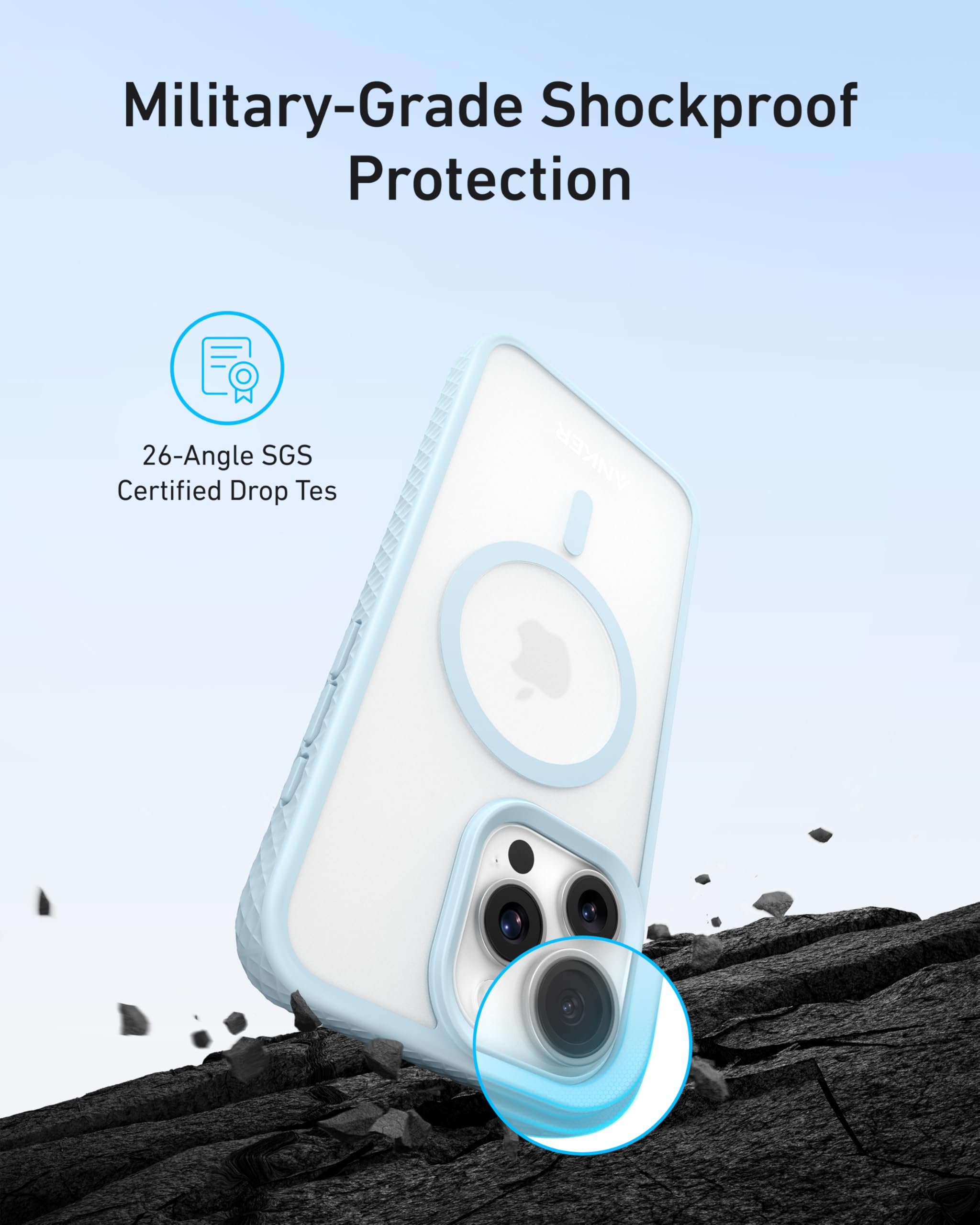 anker-coque-magn-tique-mate-textur-e-pro-max-protection-militaire-fine-or-rose image 3