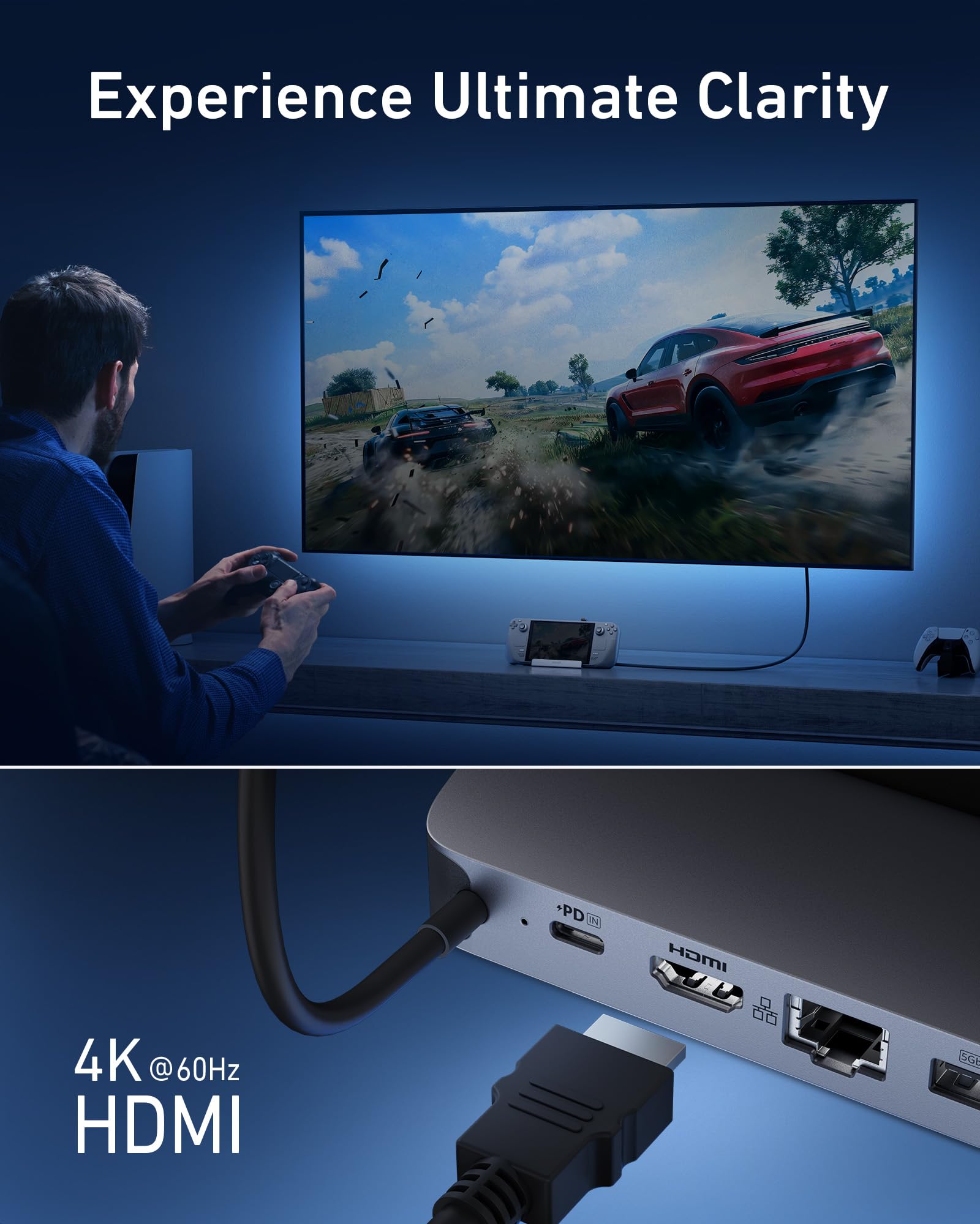 anker-hub-usb-c-6-en-1-100w-station-d-accueil-steam-deck-rog-ally-hdmi-4k-60hz image 3