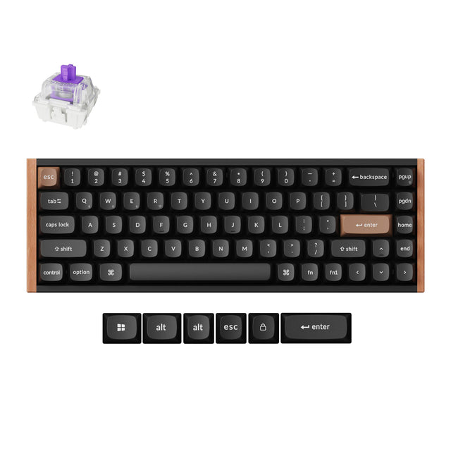 keychron-k6-he-clavier-magn-tique-sans-fil-65-ansi-us-switches-gateron-double-ra image 1
