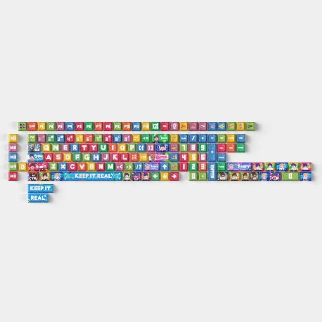 keychron-rapper-cherry-profile-set-complet-de-touches-pbt-dye-sub-140-touches image 1
