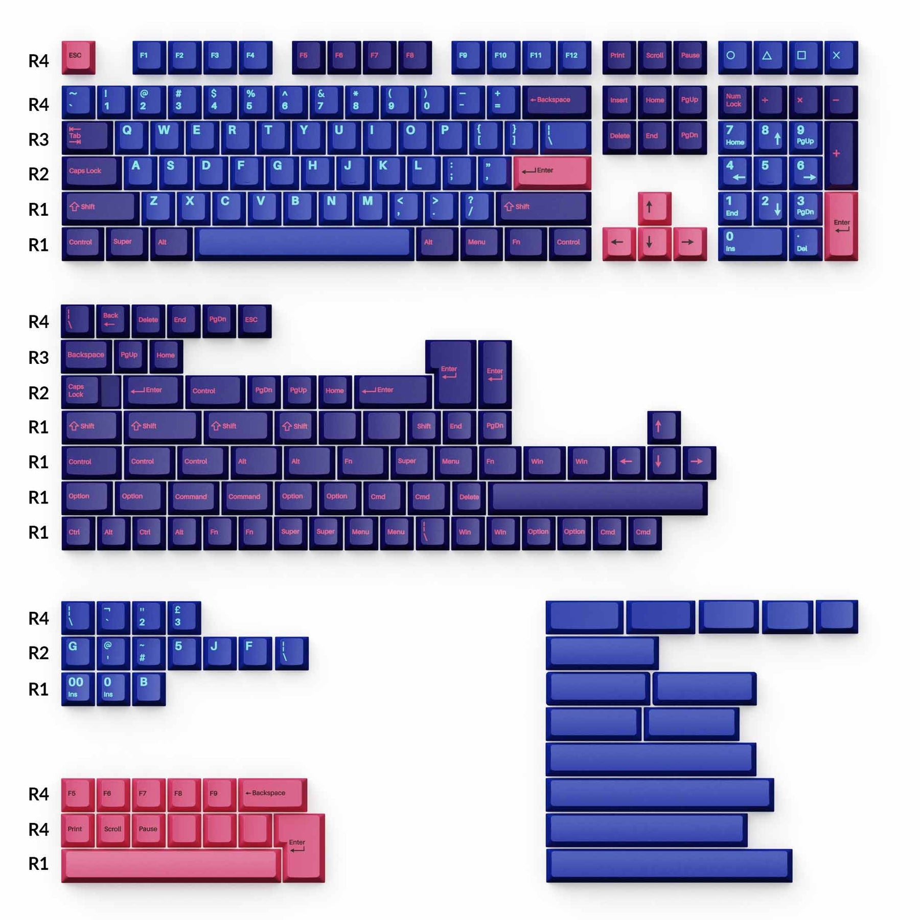 keychron-player-cherry-profile-double-shot-pbt-full-set-keycaps image 1