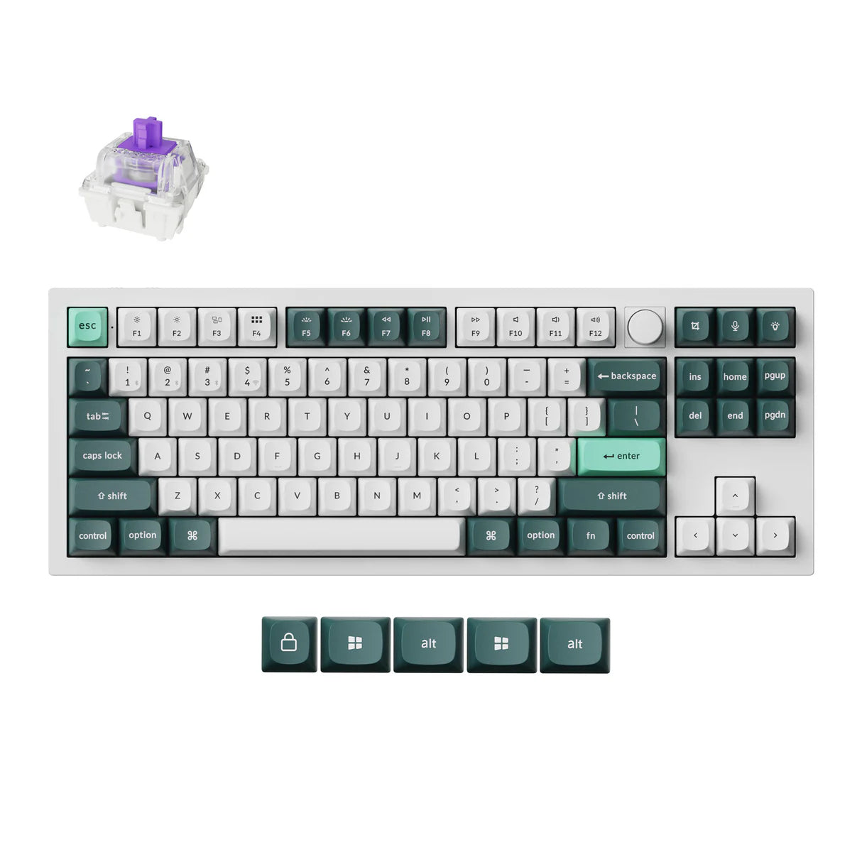 keychron-q3-he-qmk-clavier-custom-sans-fil-magn-tique-tkl-ansi-us image 2