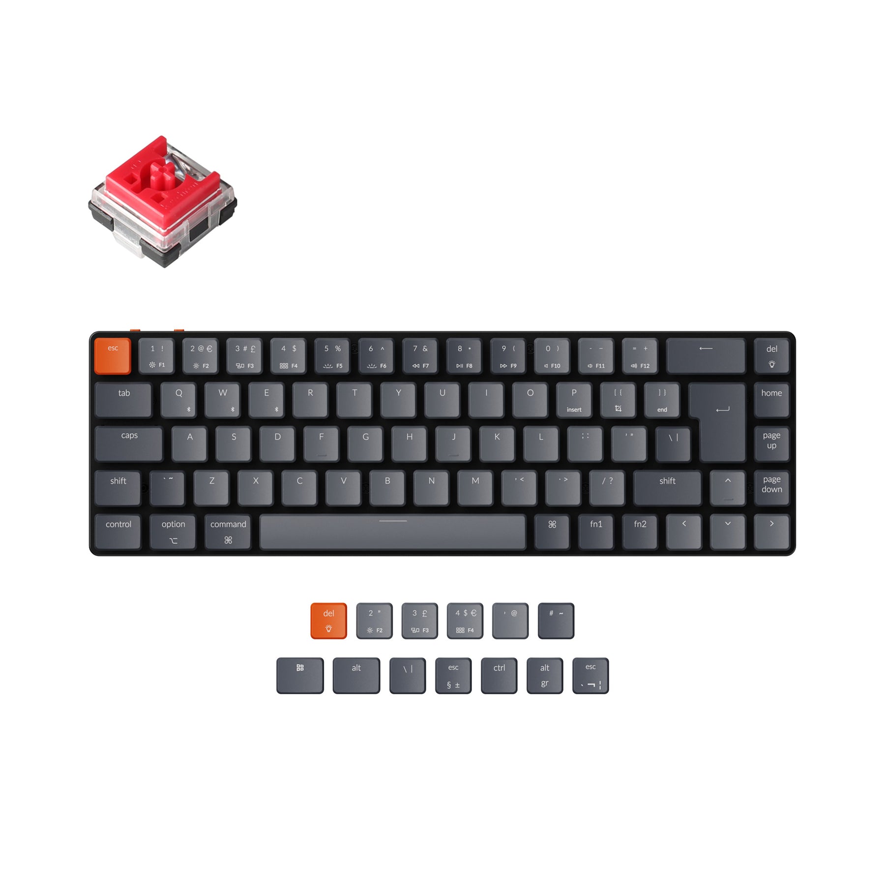 keychron-k7-ultra-slim-clavier-m-canique-sans-fil-uk-iso image 7