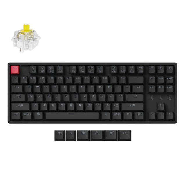keychron-k8-version-2-clavier-m-canique-sans-fil-tkl-80-qmk-bluetooth-5-2 image 3