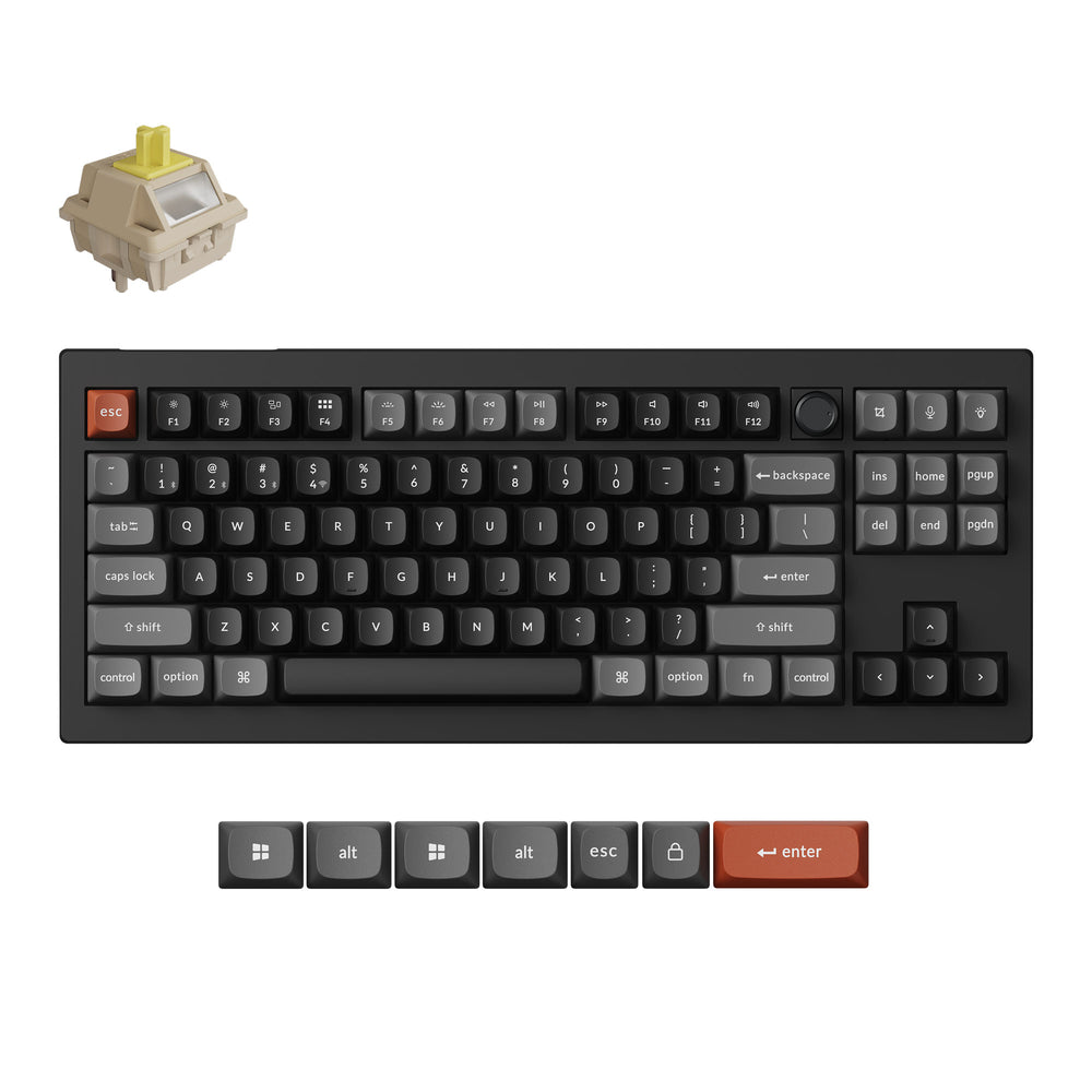 keychron-v3-ultra-8k-wireless-clavier-m-canique-custom-80-tkl-ansi-us image 2