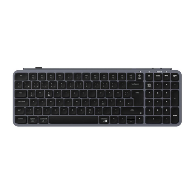 keychron-b2-pro-clavier-sans-fil-ultra-fin-96-iso-2-4-ghz-bluetooth-filaire image 1