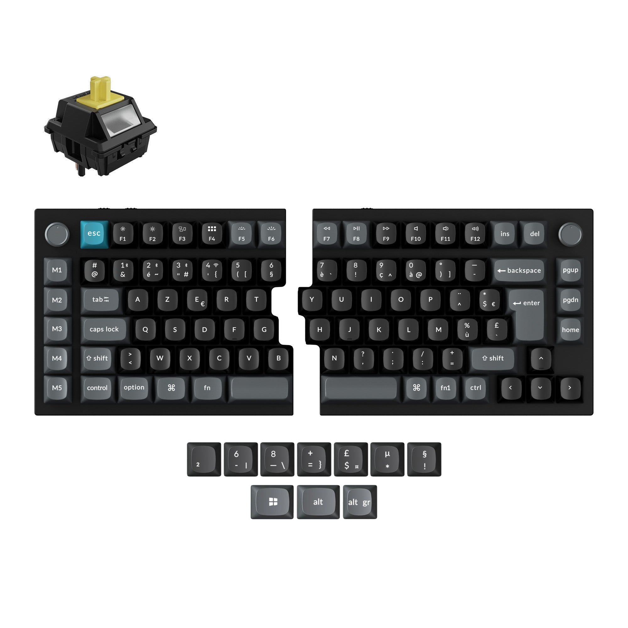 keychron-q11-ultra-8k-clavier-m-canique-custom-sans-fil-split-75-iso image 6