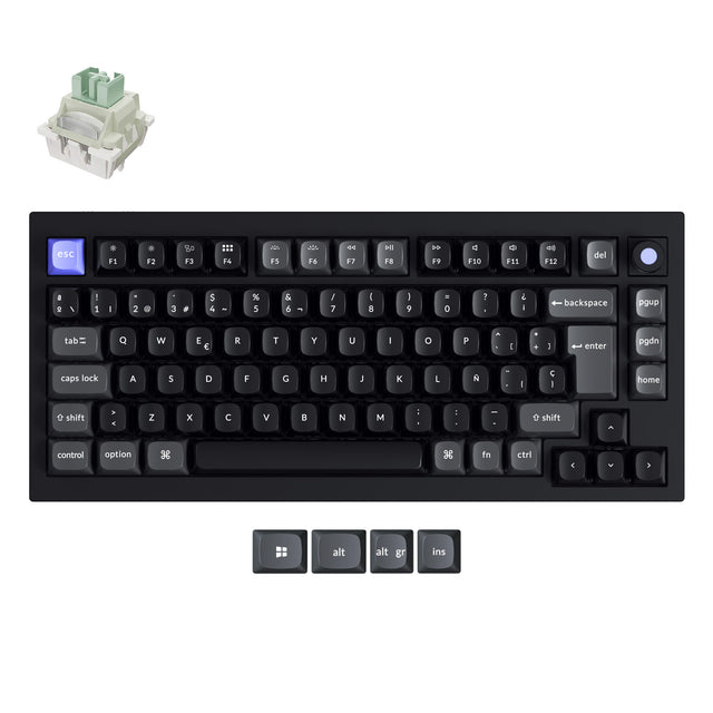 keychron-q1-he-8k-clavier-magn-tique-filaire-iso-collection-lime-switch image 4