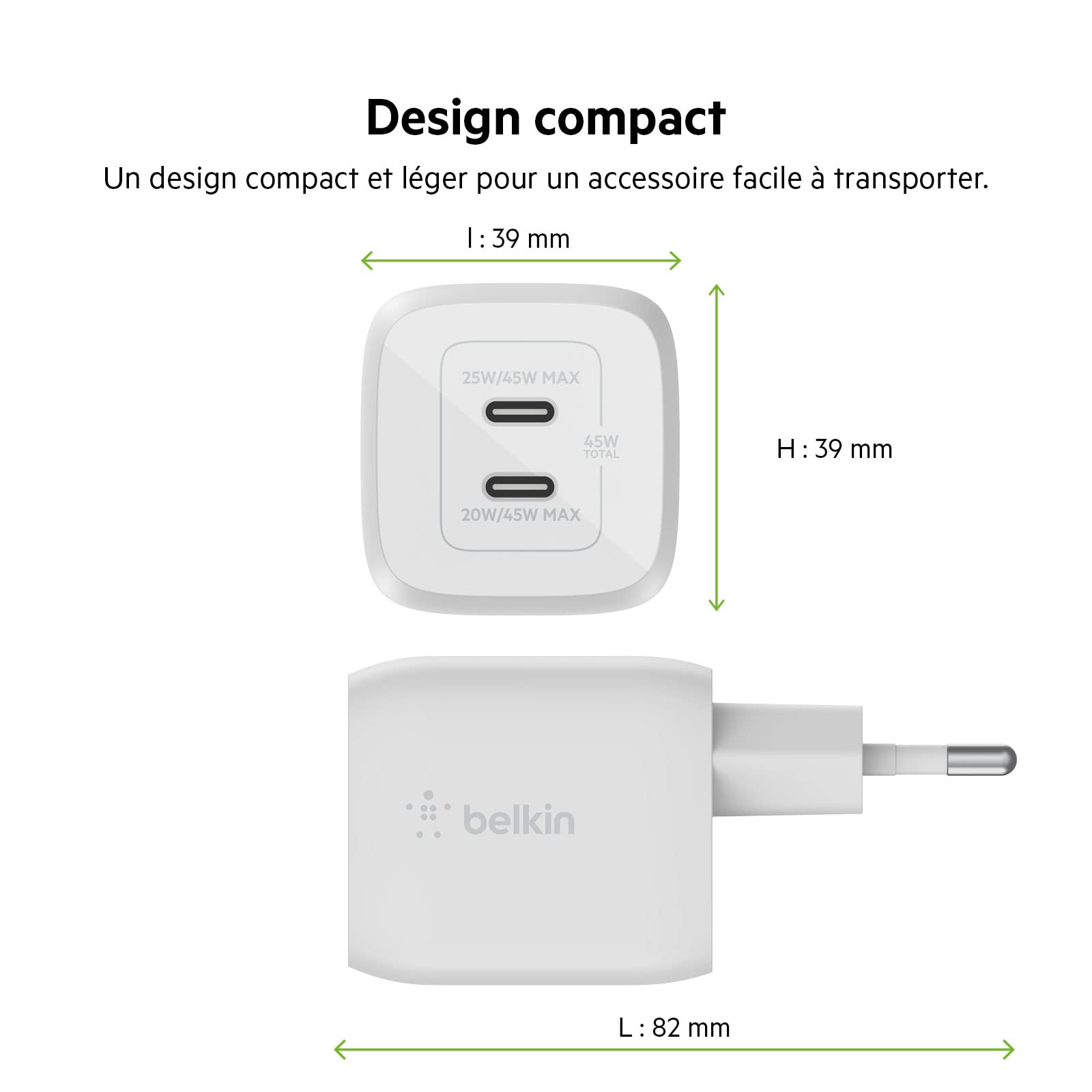 belkin-chargeur-secteur-double-usb-c-45w-gan-pd-3-0 image 6