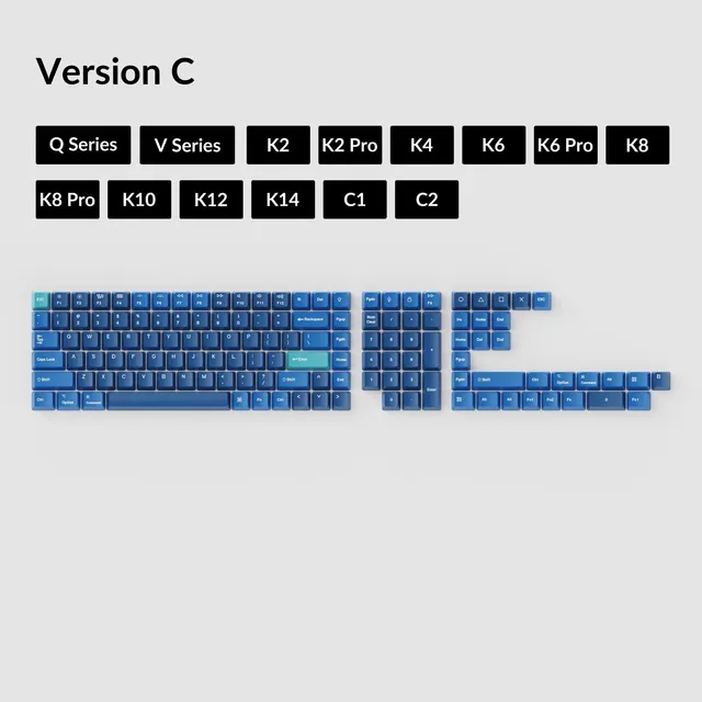keychron-set-de-touches-oem-dye-sub-pbt-ocean image 1