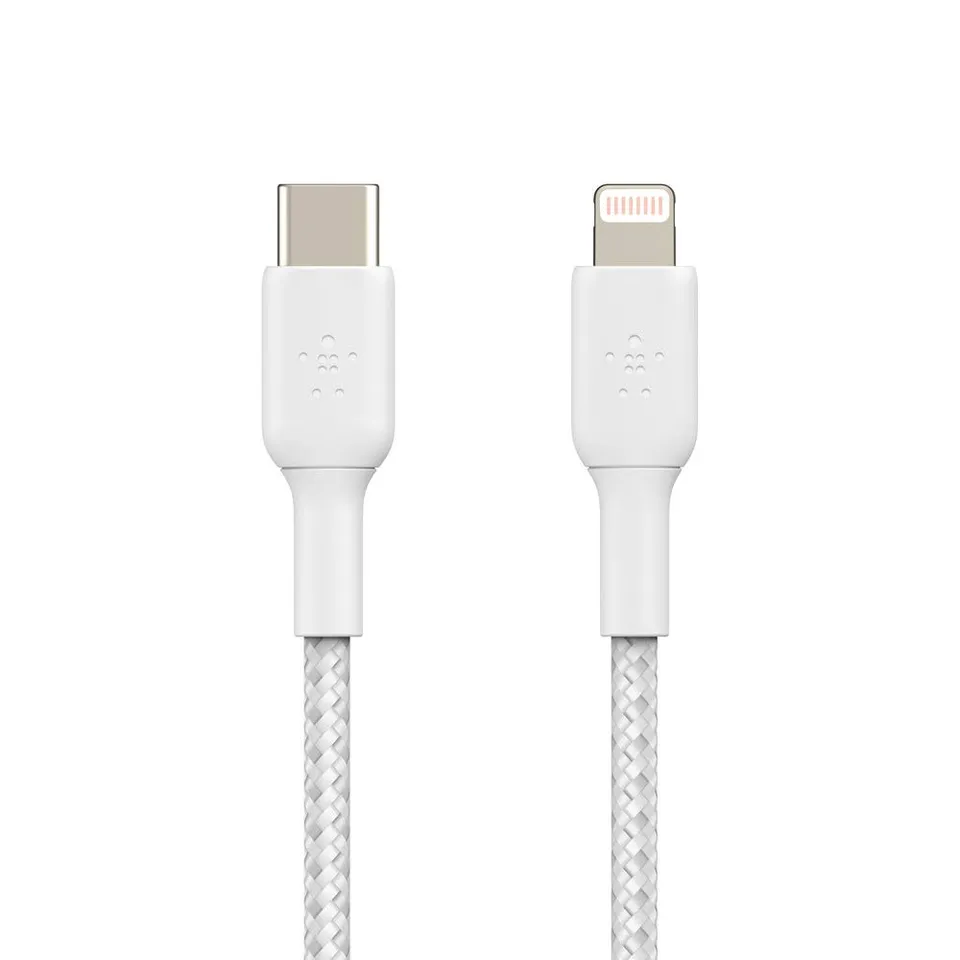 belkin-boostcharge-c-ble-usb-c-vers-lightning-tress-3m-blanc image 1
