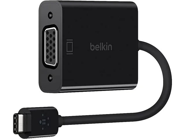 belkin-adaptateur-usb-c-vers-vga-noir-15-cm image 1