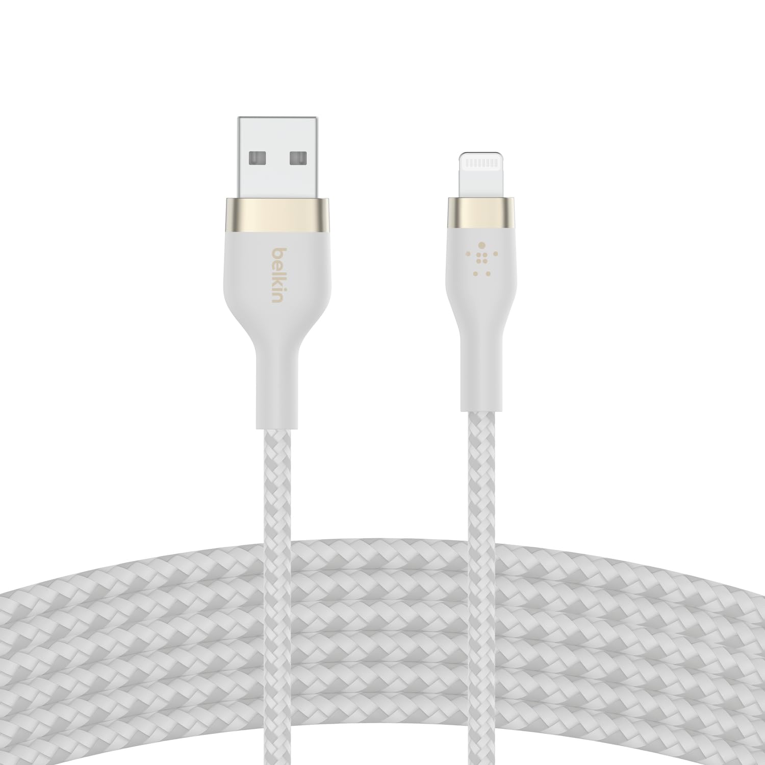 belkin-boostcharge-pro-flex-c-ble-usb-a-vers-lightning-3-m-blanc-mfi image 1