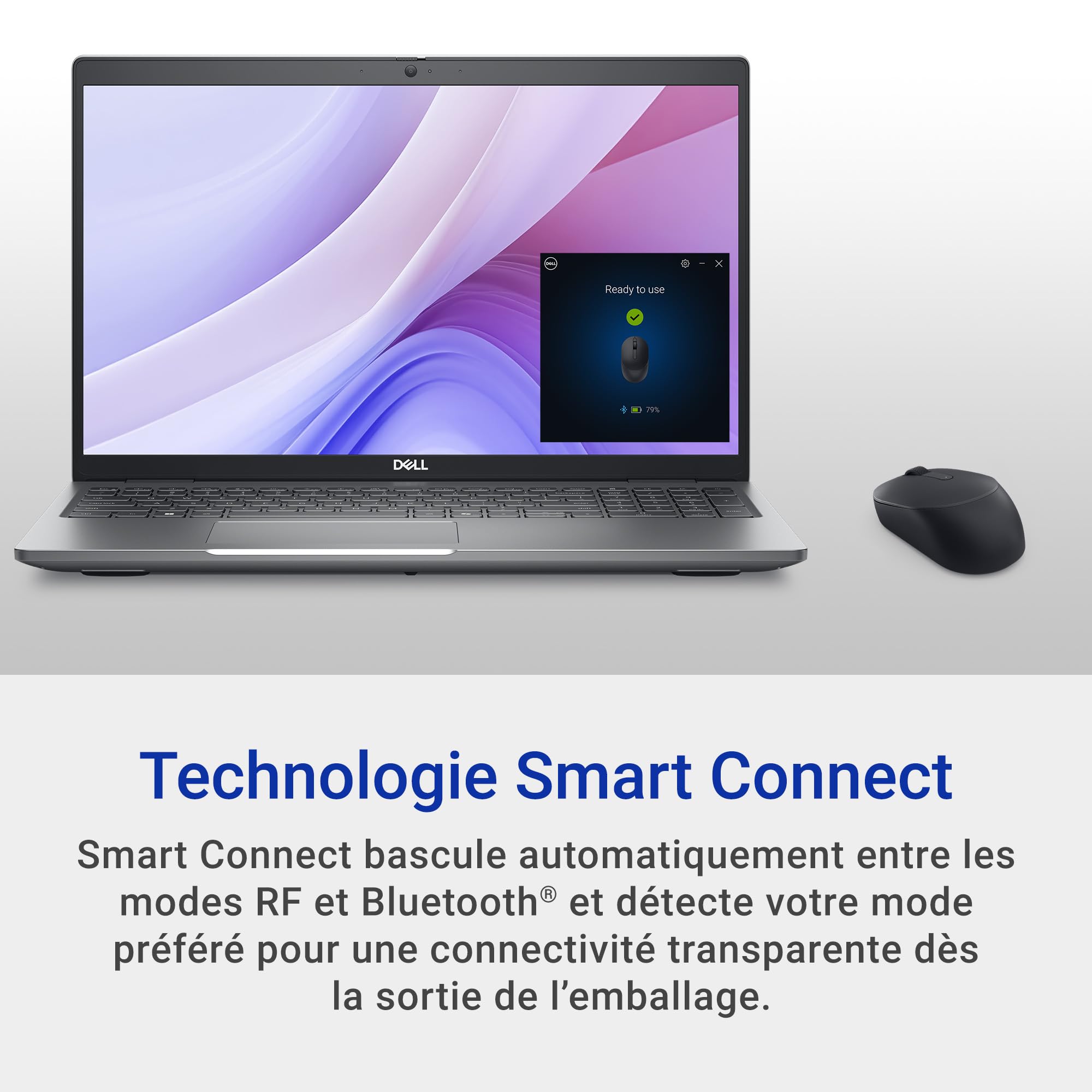 dell-1760-km555-pack-clavier-souris-sans-fil-azerty-silencieux image 7