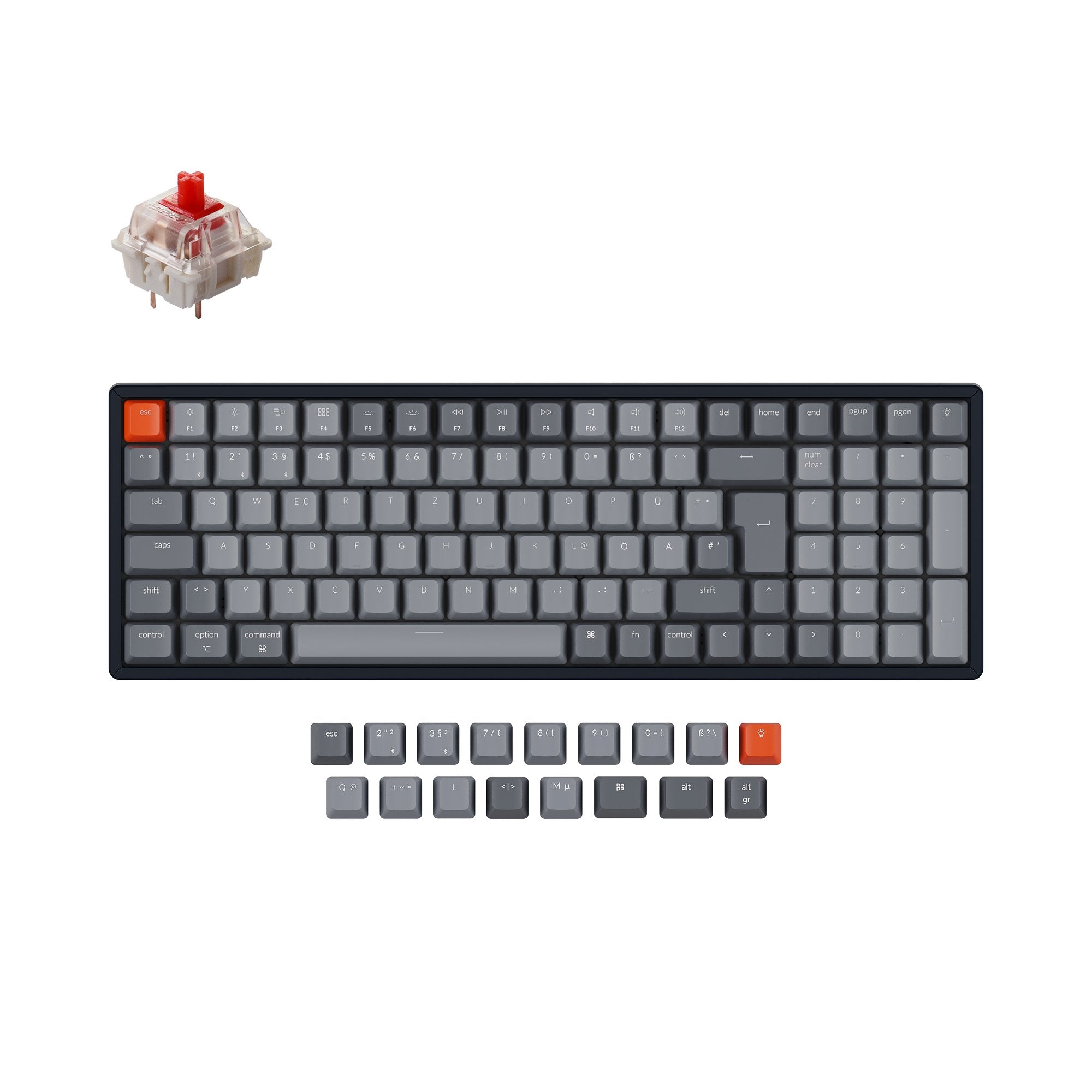 keychron-k4-version-2-clavier-m-canique-sans-fil-96-layout-allemand-iso-de-qwert image 7