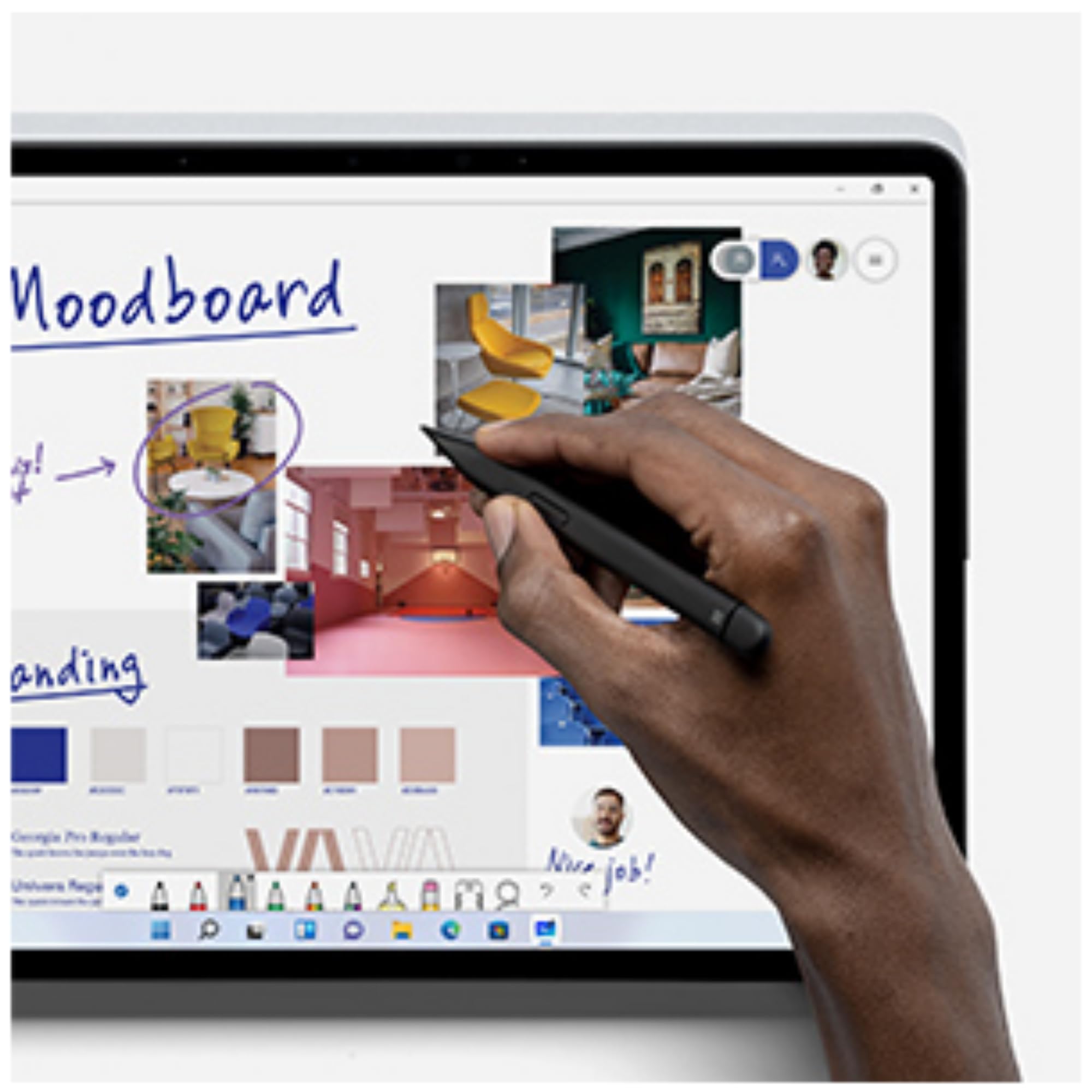 microsoft-surface-slim-pen-2-stylet-tactile-haptique-noir image 5