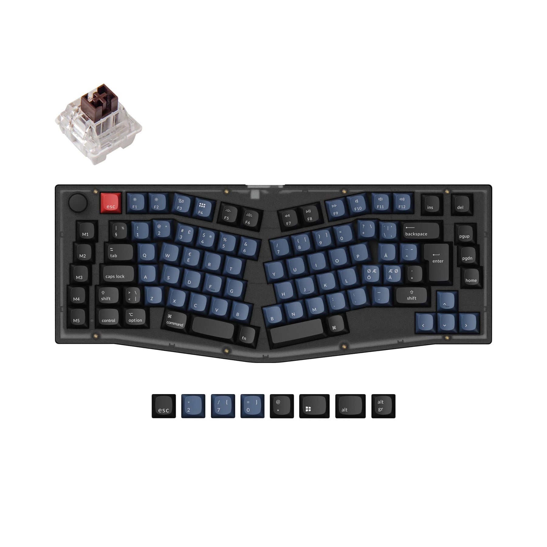 keychron-v10-alice-layout-clavier-m-canique-custom-iso-assembl image 4