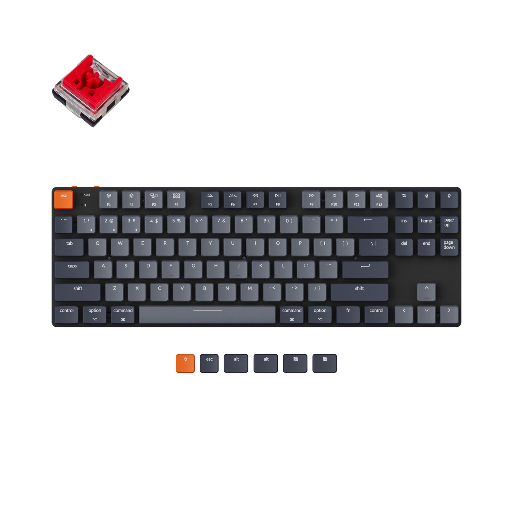 keychron-k1-se-clavier-m-canique-sans-fil-ultra-fin-disposition-us-ansi image 4