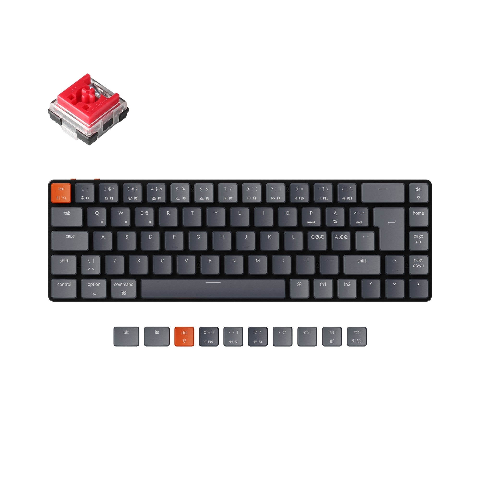 keychron-k7-ultra-fin-clavier-m-canique-sans-fil-nordic-iso-65 image 4