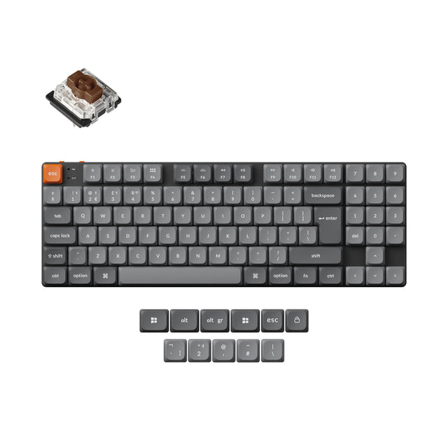 keychron-k13-max-qmk-clavier-m-canique-low-profile-sans-fil-80-numpad-iso image 2
