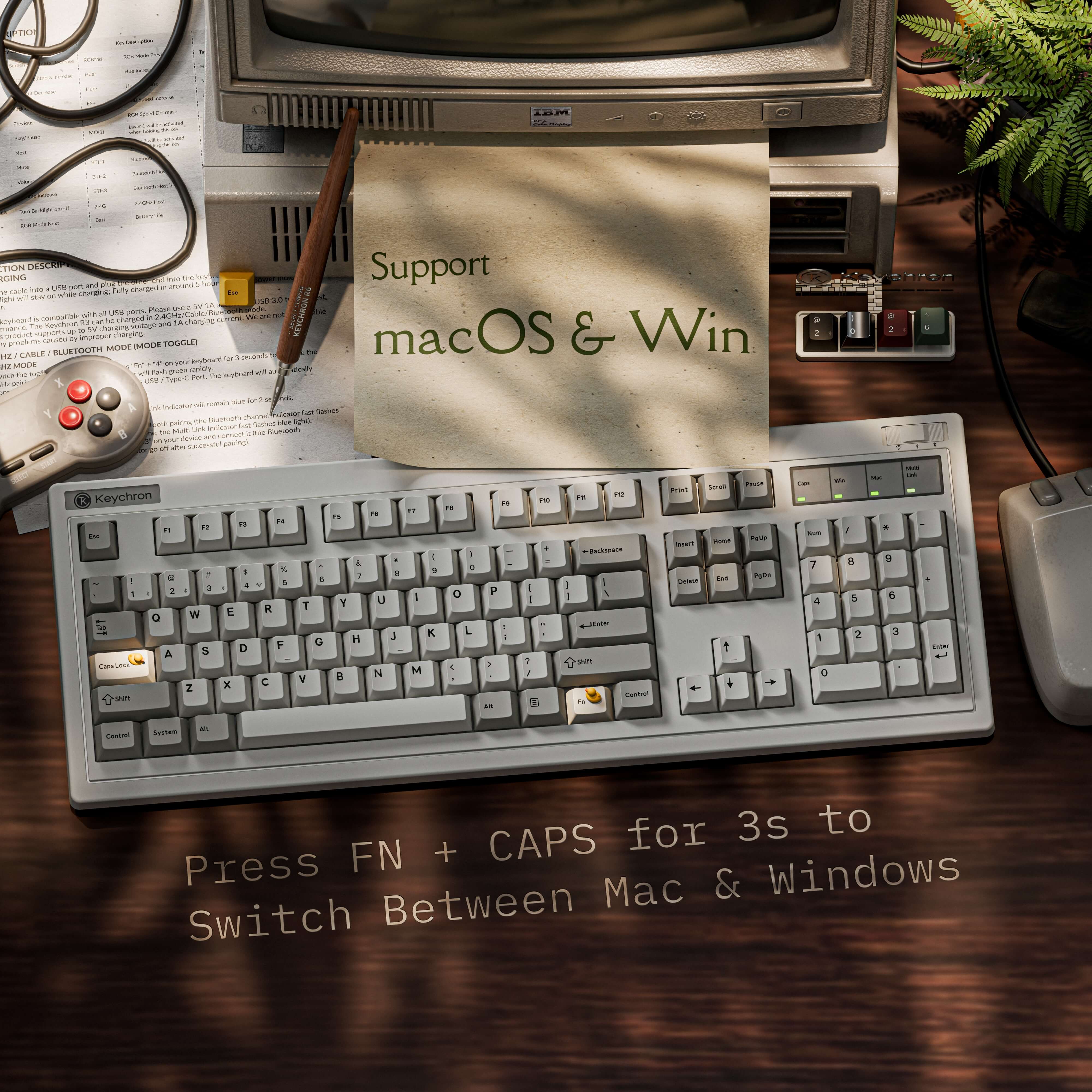 keychron-r6-qmk-clavier-m-canique-custom-sans-fil-100-full-size image 8