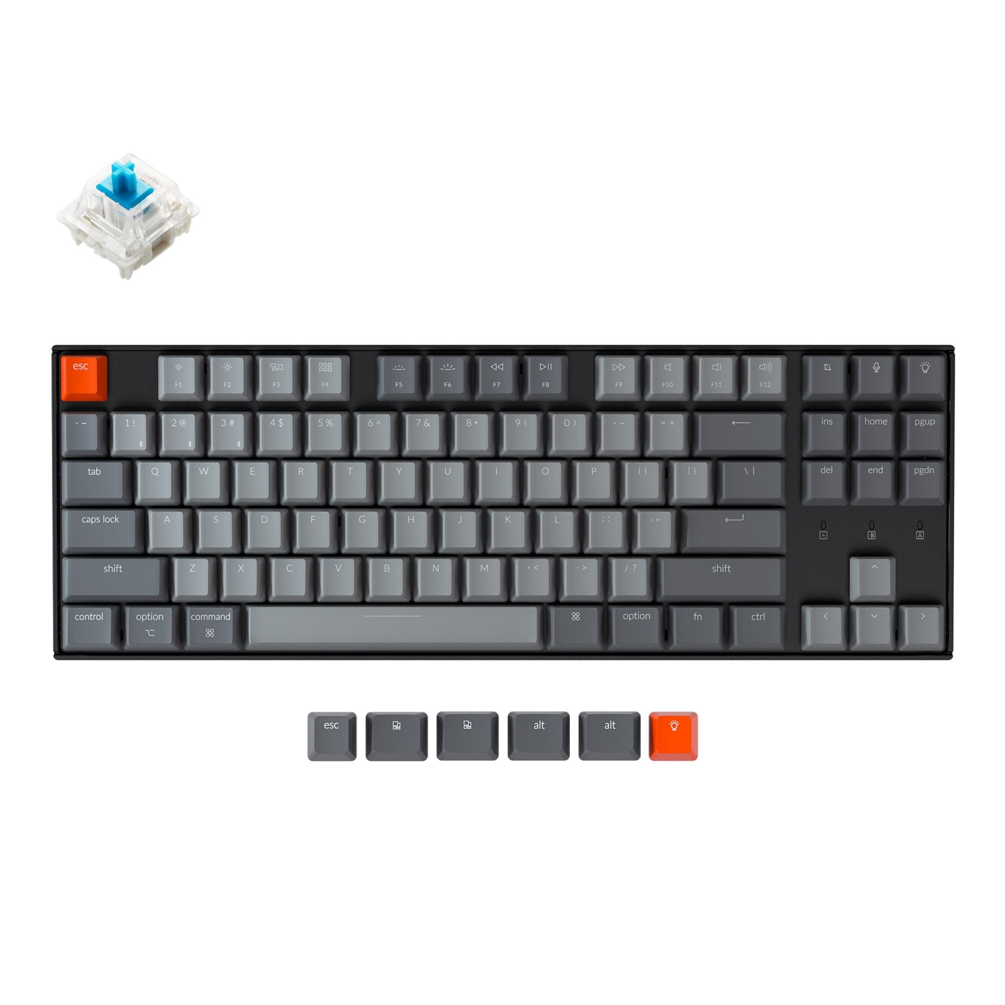keychron-k8-clavier-m-canique-sans-fil-tenkeyless-ansi-us image 2