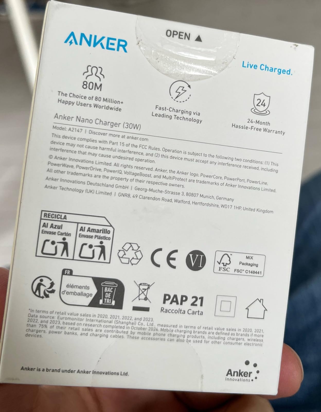 Mon chargeur de voyage