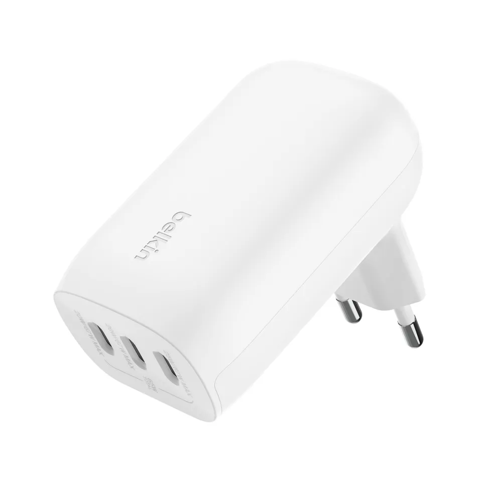 belkin-boostcharge-chargeur-secteur-3-ports-usb-c-67w-pps-blanc image 1