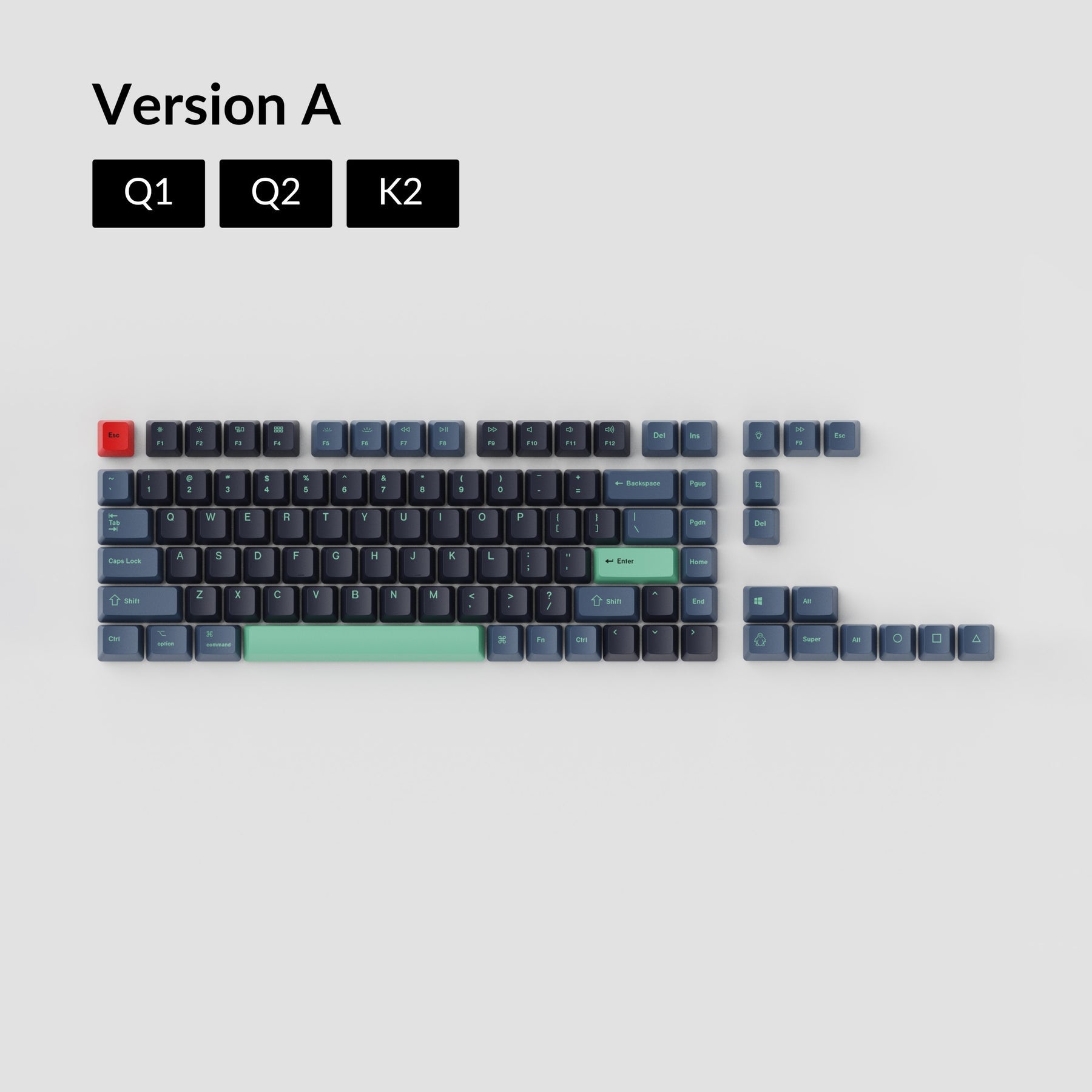 keychron-set-de-keycaps-oem-pbt-teints-masse-hacker-dye-sub image 2