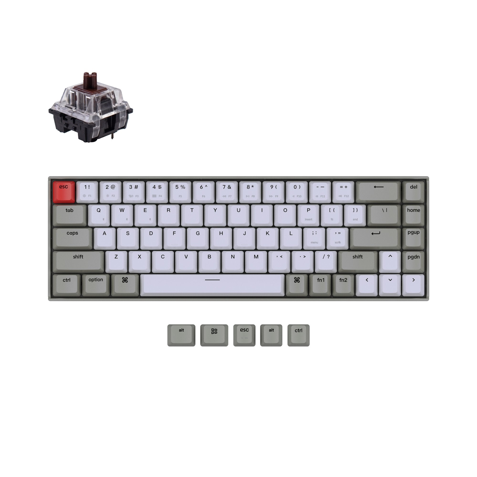 keychron-k6-clavier-m-canique-sans-fil-sans-r-tro-clairage-us-ansi-65 image 3