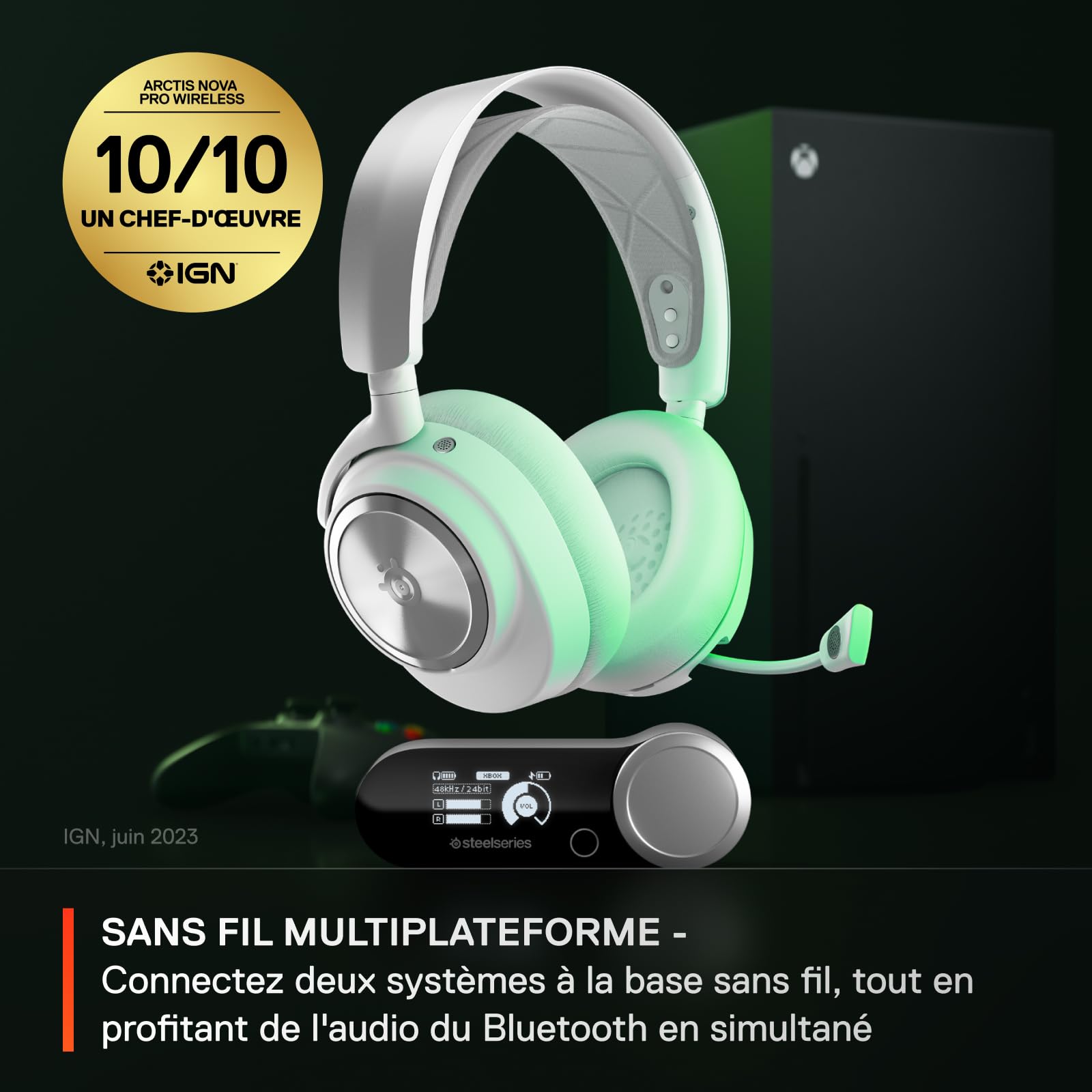 steelseries-arctis-nova-pro-wireless-xbox-blanc-casque-gaming-sans-fil-multisyst image 4