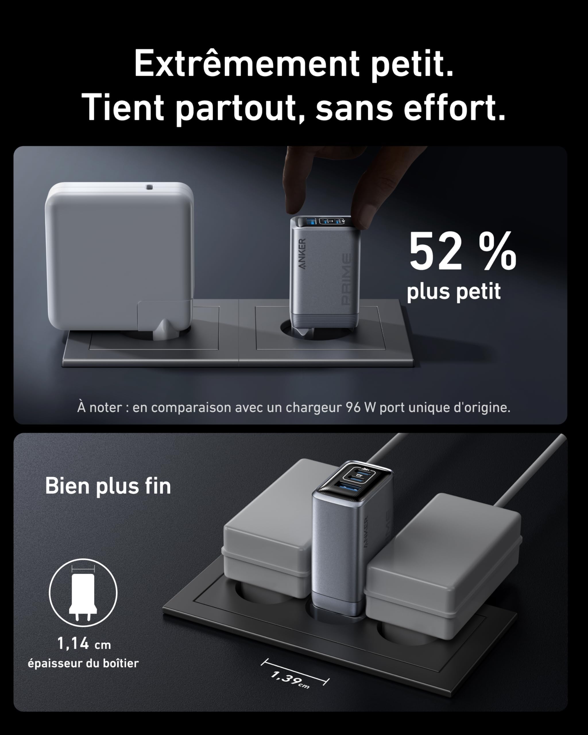 anker-prime-chargeur-usb-c-100w-gan-3-ports-pliable-macbook-iphone image 4