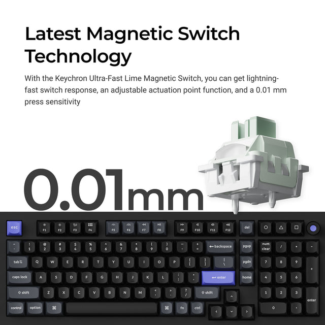 keychron-q5-he-8k-clavier-magn-tique-filaire-96-us-ansi image 2