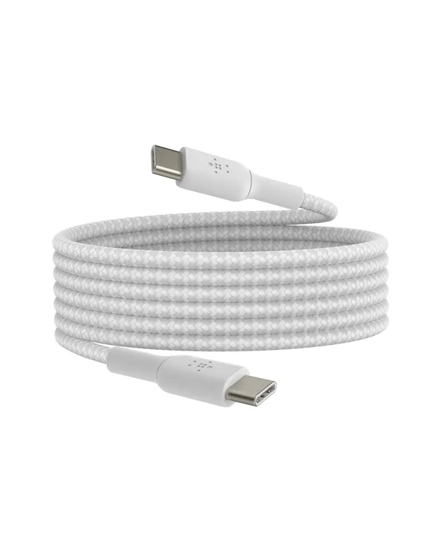 belkin-boostcharge-c-ble-tress-usb-c-vers-usb-c-2-m-blanc-60w image 1