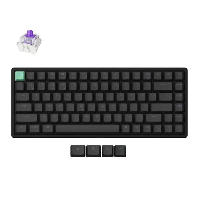 keychron-k2-he-clavier-custom-magn-tique-sans-fil-75-gateron-double-rail image 1