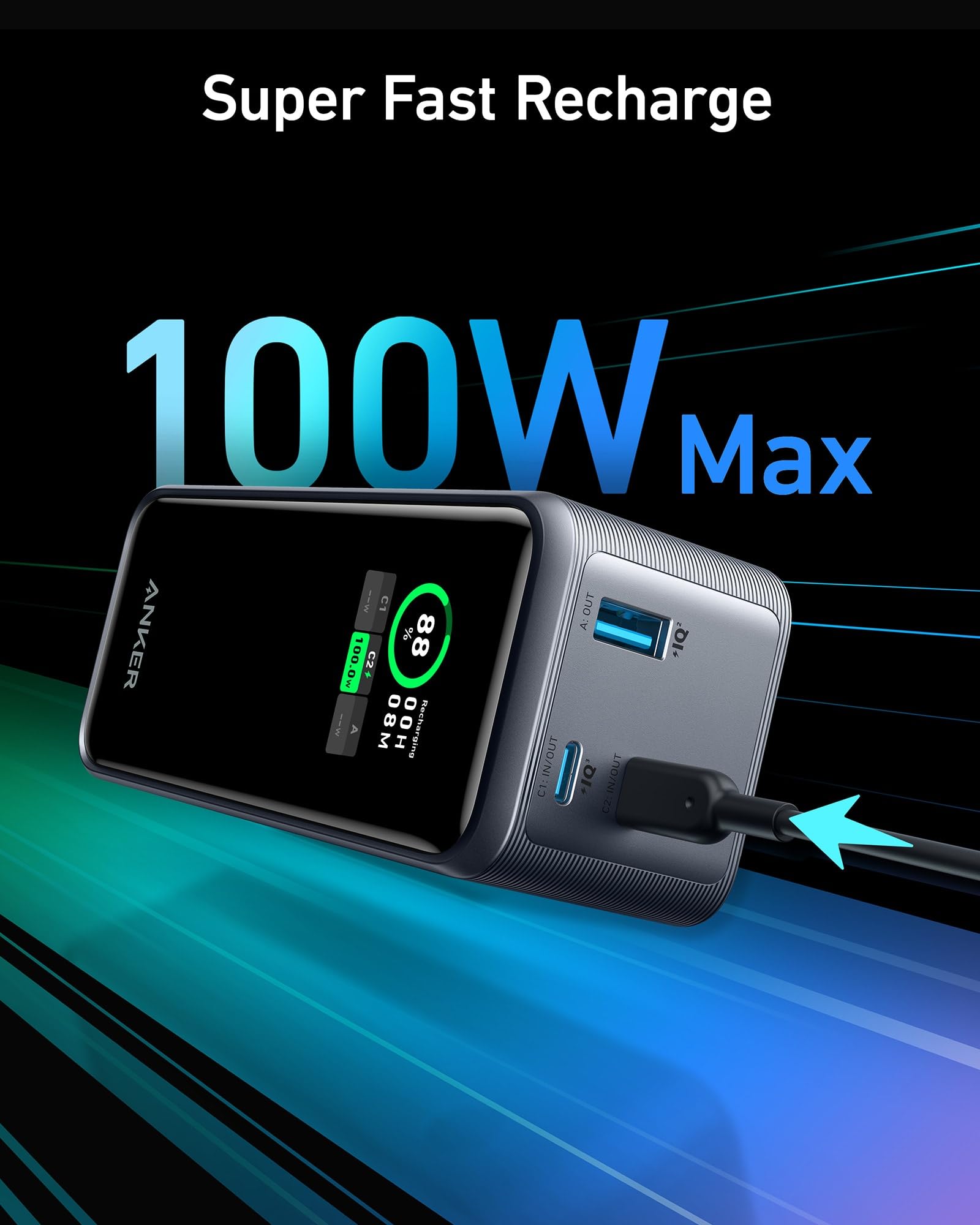 anker-prime-batterie-externe-72wh-200w-cran-intelligent-2x-usb-c-1x-usb-a-pour-i image 3