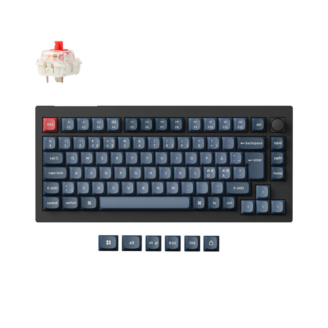 keychron-v1-max-qmk-clavier-m-canique-sans-fil-75-iso image 1