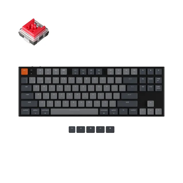 keychron-k1-version-5-clavier-m-canique-sans-fil-ultra-fin-disposition-us-ansi image 1